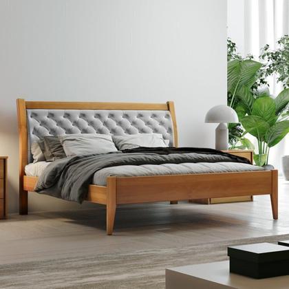 Imagem de Conjunto Quarto de Casal Cama 140cm e Cômoda 5 Gavetas 1 Porta com Sapateira