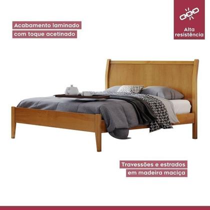 Imagem de Conjunto Quarto de Casal Cama 140cm e Cômoda 5 Gavetas com Sapateira