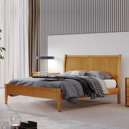 Imagem de Conjunto Quarto de Casal Cama 140cm e Cômoda 5 Gavetas com Sapateira