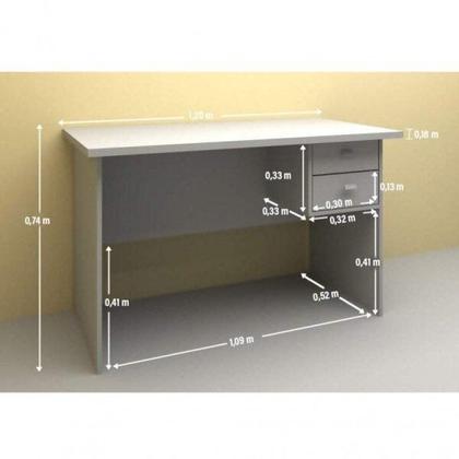 Imagem de Conjunto Quarto de Solteiro Bicama com Baú e Escrivaninha 2 Gavetas Play Espresso Móveis