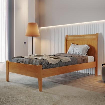 Imagem de Conjunto Quarto de Solteiro Cama 90cm e Cômoda 5 Gavetas com Sapateira Unique