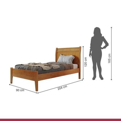 Imagem de Conjunto Quarto de Solteiro Cama 90cm e Cômoda 5 Gavetas com Sapateira Unique
