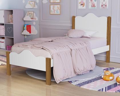 Imagem de Conjunto Quarto em MDF Cama Nina Solteiro e Comoda Gaveteiro