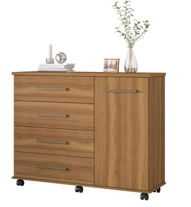 Imagem de Conjunto Quarto Guarda Roupa e Comoda Caroline Amendola