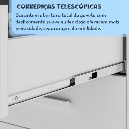 Imagem de Conjunto Quarto Infantil 2 Peças Anne Espresso Móveis Branco