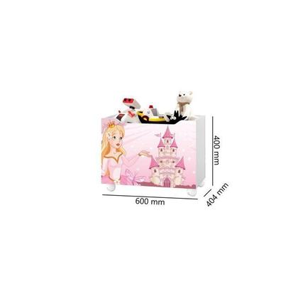 Imagem de Conjunto Quarto Infantil Guarda Roupa 2 Portas Cômoda e Mesa de Cabeceira Lara e Cama Casa Princesa