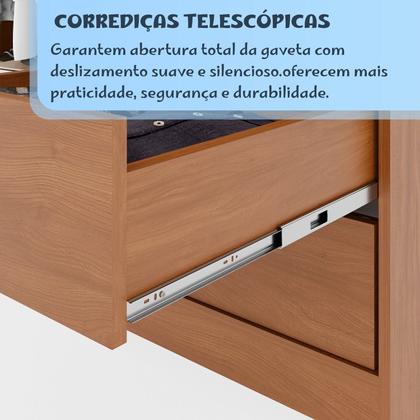 Imagem de Conjunto Quarto Infantil Guarda-roupa 4 Portas e Cômoda 6 Gavetas Sofia Espresso Móveis