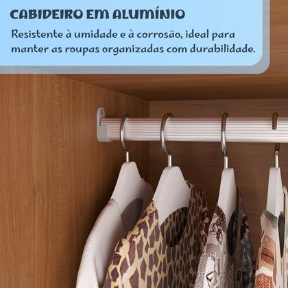 Imagem de Conjunto Quarto Infantil Guarda-roupa 4 Portas e Cômoda 6 Gavetas Sofia Espresso Móveis