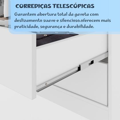 Imagem de Conjunto Quarto Infantil Guarda-roupa 4 Portas e Cômoda 6 Gavetas Sofia Espresso Móveis