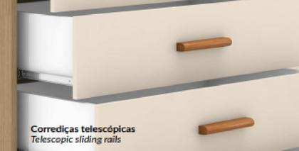 Imagem de Conjunto Quarto Infantil Iris 100% MDF- Com Berço Mini Cama e Gaveteiro Sistema Antitombamento - Moveis Estrela