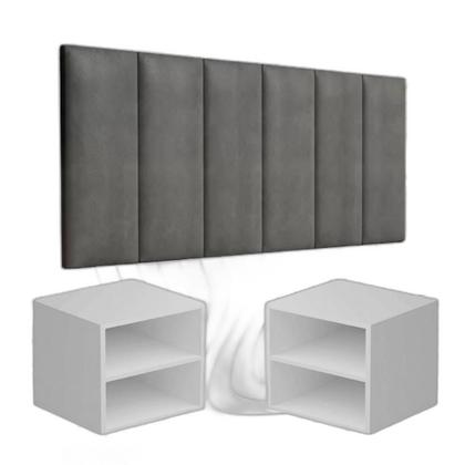 Imagem de Conjunto Quarto Mesas De Cabeceira + Cabeceira De Cama 1,40