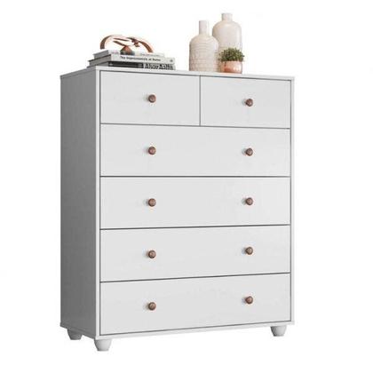 Imagem de Conjunto Quarto Solteiro Cômoda 6 Gavetas e Penteadeira Camarim com Espelho Espresso Móveis