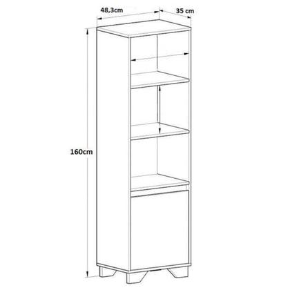 Imagem de Conjunto Rack com Painel para TV 50 Polegadas e Estante Benevello 2038