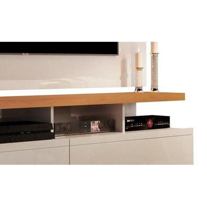 Imagem de Conjunto Rack Vivare Wood e Painel para TV até 60 Polegadas Vivare Off White Nature Móveis Giga 