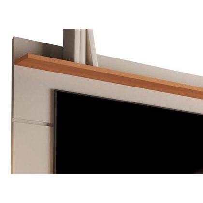 Imagem de Conjunto Rack Vivare Wood e Painel para TV até 60 Polegadas Vivare Off White Nature Móveis Giga 