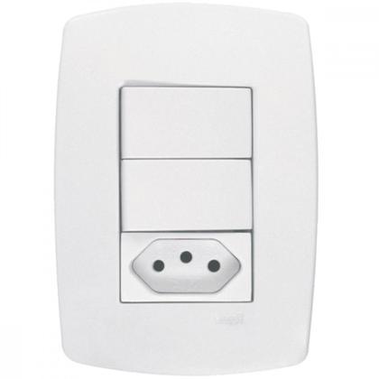 Imagem de Conjunto Rad Modular Branco 1803122 2S+1Tomada 10A