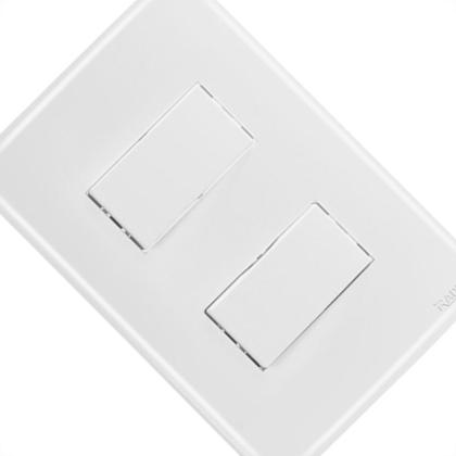 Imagem de Conjunto Radial Ouro Branco 2 interruptores Simp 1809035