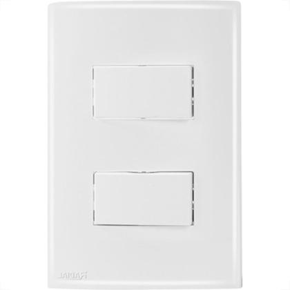 Imagem de Conjunto Radial Ouro Branco 2 interruptores Simp 1809035