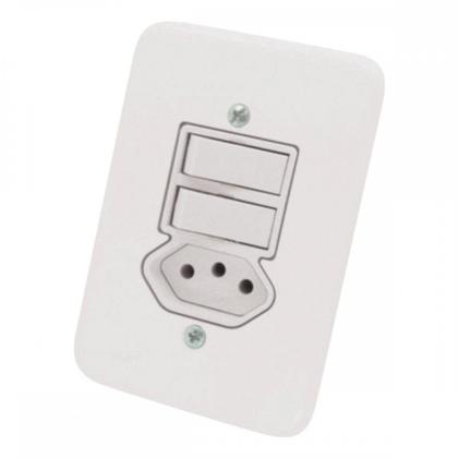 Imagem de Conjunto Radial Pollar 1901219 2Ss 1Tomada 20A