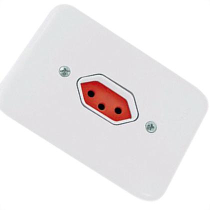 Imagem de Conjunto Radial Pollar 1901376 1Tomada 20A Vermelho