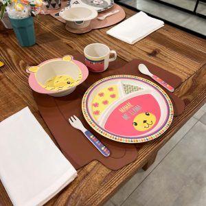 Imagem de Conjunto Refeição Infantil 5 Peças Me Lhama Oxford