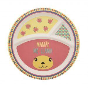 Imagem de Conjunto Refeição Infantil 5 Peças Me Lhama Oxford