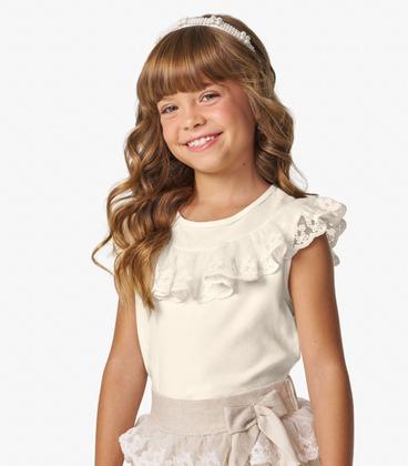 Imagem de Conjunto Regata com Saia em Cotton Leve Trick Nick Off White