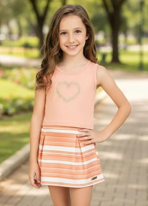 Imagem de Conjunto Regata Coração bordado C/ Short-saia Quizur No 4