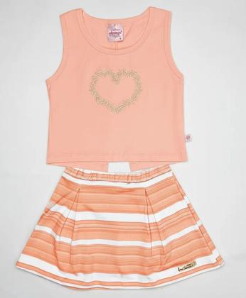 Imagem de Conjunto Regata Coração bordado C/ Short-saia Quizur No 4