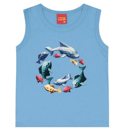 Imagem de Conjunto Regata m/malha e bermuda em microfibra