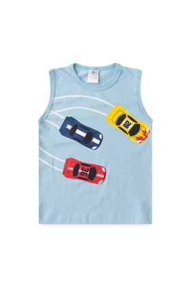 Imagem de Conjunto Regata Verão Menino Carrinhos - Azul 