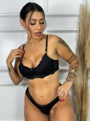 Imagem de Conjunto Renda Top E Tanga Premium