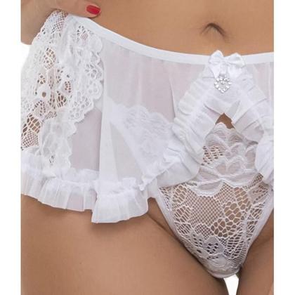 Imagem de Conjunto Rendado Branco Sepie 14318 com Saia