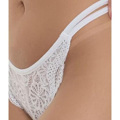 Imagem de Conjunto Rendado Branco Sepie 24230 String