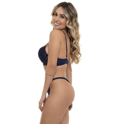 Imagem de Conjunto Rendado Marinho Sepie 24230 String