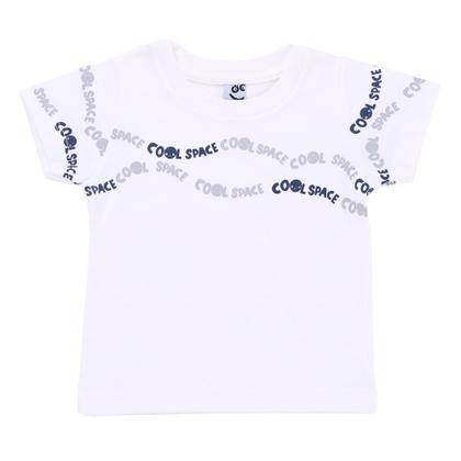 Imagem de Conjunto Roupa Bebê Kookabu Camiseta Estampa "Cool Space" + Bermuda Em Moletom Fresquinho Verão