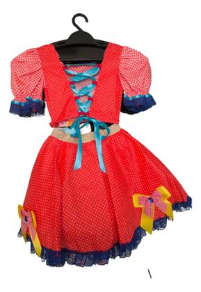 Imagem de Conjunto Roupa Festa Junina Menina Caipira Luxo Tango