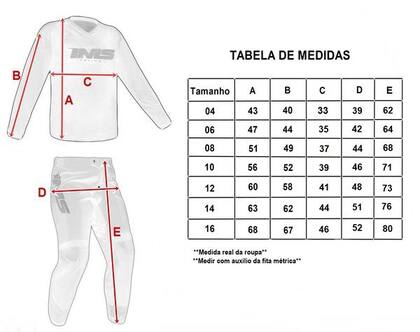 Imagem de Conjunto Roupa Infantil Ims Indi Trilha Motocross