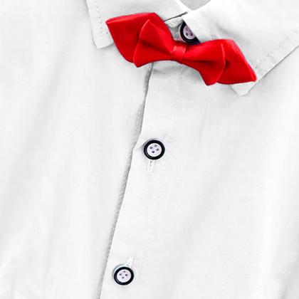 Imagem de Conjunto Roupa Mauricinho Infantil Suspensório Menino Festa