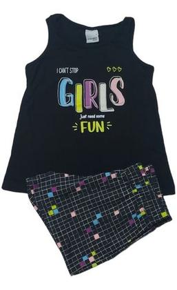 Imagem de Conjunto Roupa Menina Infantil E Juvenil Criança Feminino