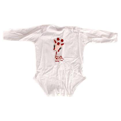 Imagem de Conjunto Roupa para Neném Menina Girafa Rosa com Touca 4 PÇS