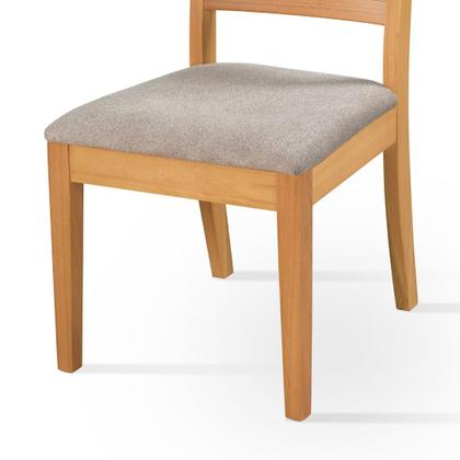 Imagem de Conjunto Rustico Sala de Jantar Mesa 1.20 c/ 4 cadeiras Madeira Maçica Luxo - Refinatto