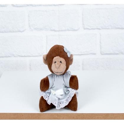 Imagem de Conjunto safari mini vestido com lese : leão, elefante, macaco e girafa - 4 pçs 