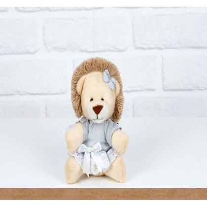 Imagem de Conjunto safari mini vestido com lese : leão, elefante, macaco e girafa - 4 pçs 