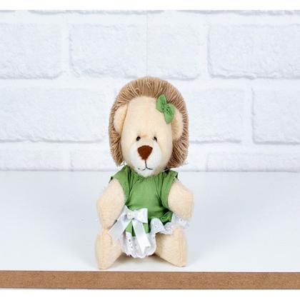 Imagem de Conjunto safari mini vestido com lese : leão, elefante, macaco e girafa - 4 pçs 