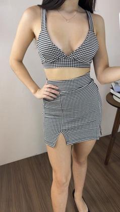 Imagem de Conjunto Saia/Cropped Feminino Michele Collection Ref. MA379