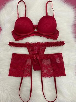 Imagem de Conjunto saia liga rendado