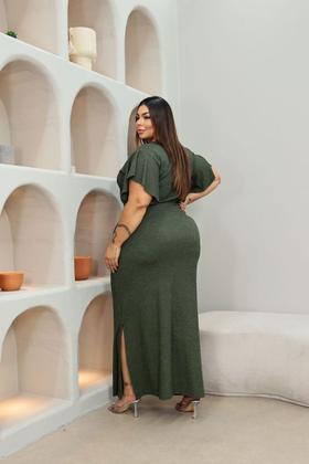 Imagem de Conjunto Saia Longa E Blusa Manga Plus Size Premium