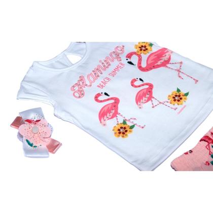 Imagem de Conjunto Saia Shorts Flamingo