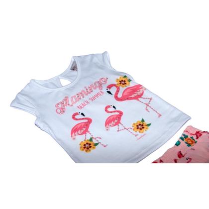 Imagem de Conjunto Saia Shorts Flamingo